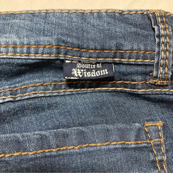 Torrid Source of Wisdom Blue Jeans | Flare Leg | Stretchy - Picture 15 of 15